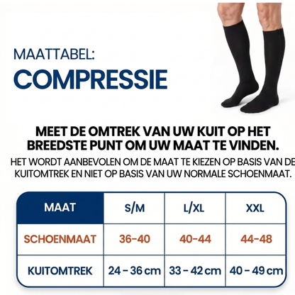 ZipEase™ Compressiekousen met Rits