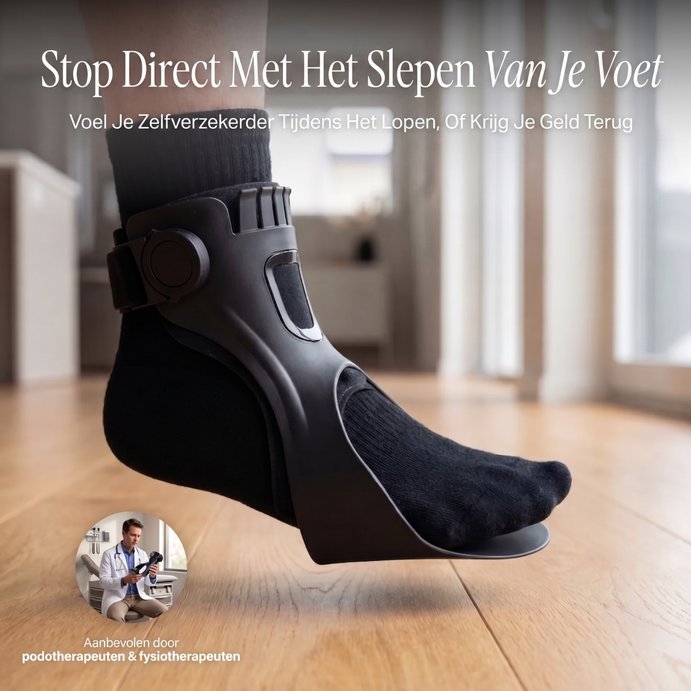Delvra™ AFO Voetheffer Brace