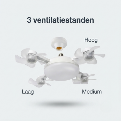 AirGlow™ – Plafondventilator met LED-verlichting & afstandsbediening