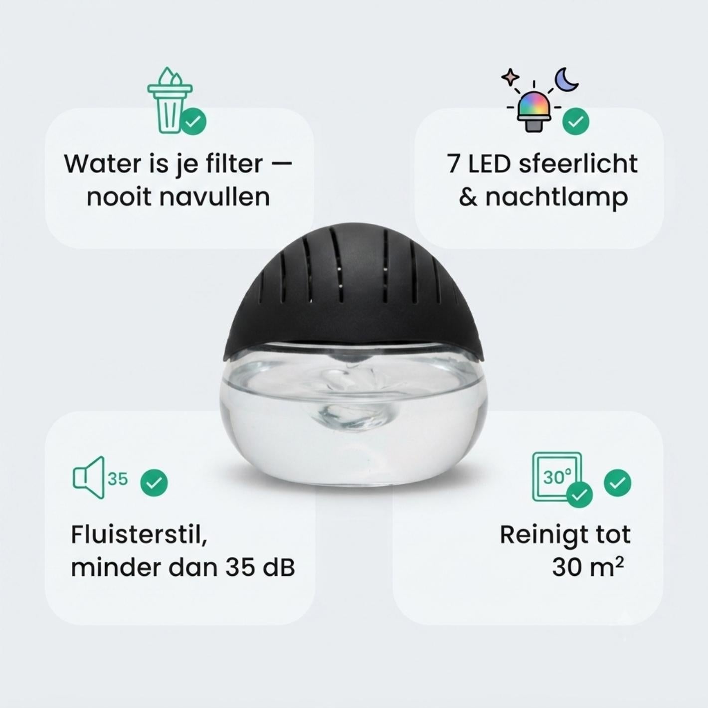 HydroPure™ Waterluchtverfrisser