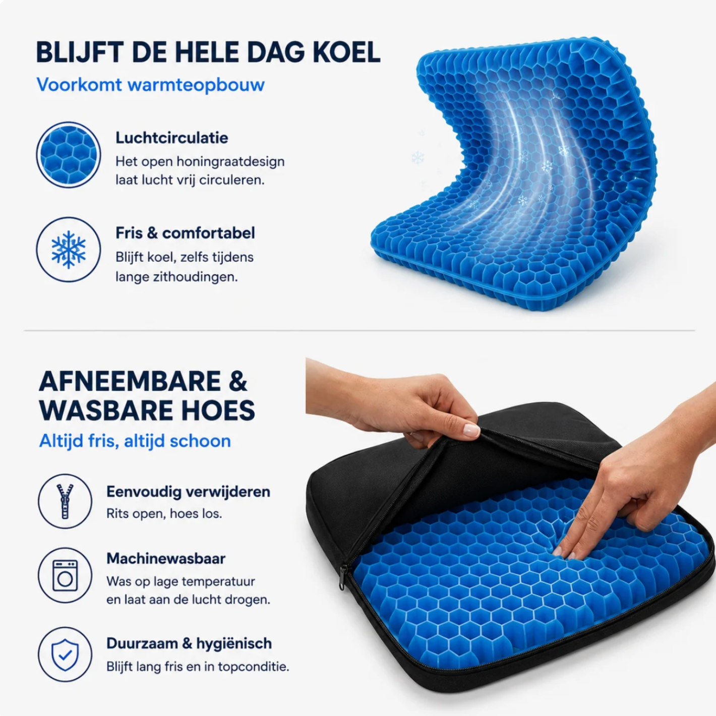 OrthoSeat™ Gel Zitkussen