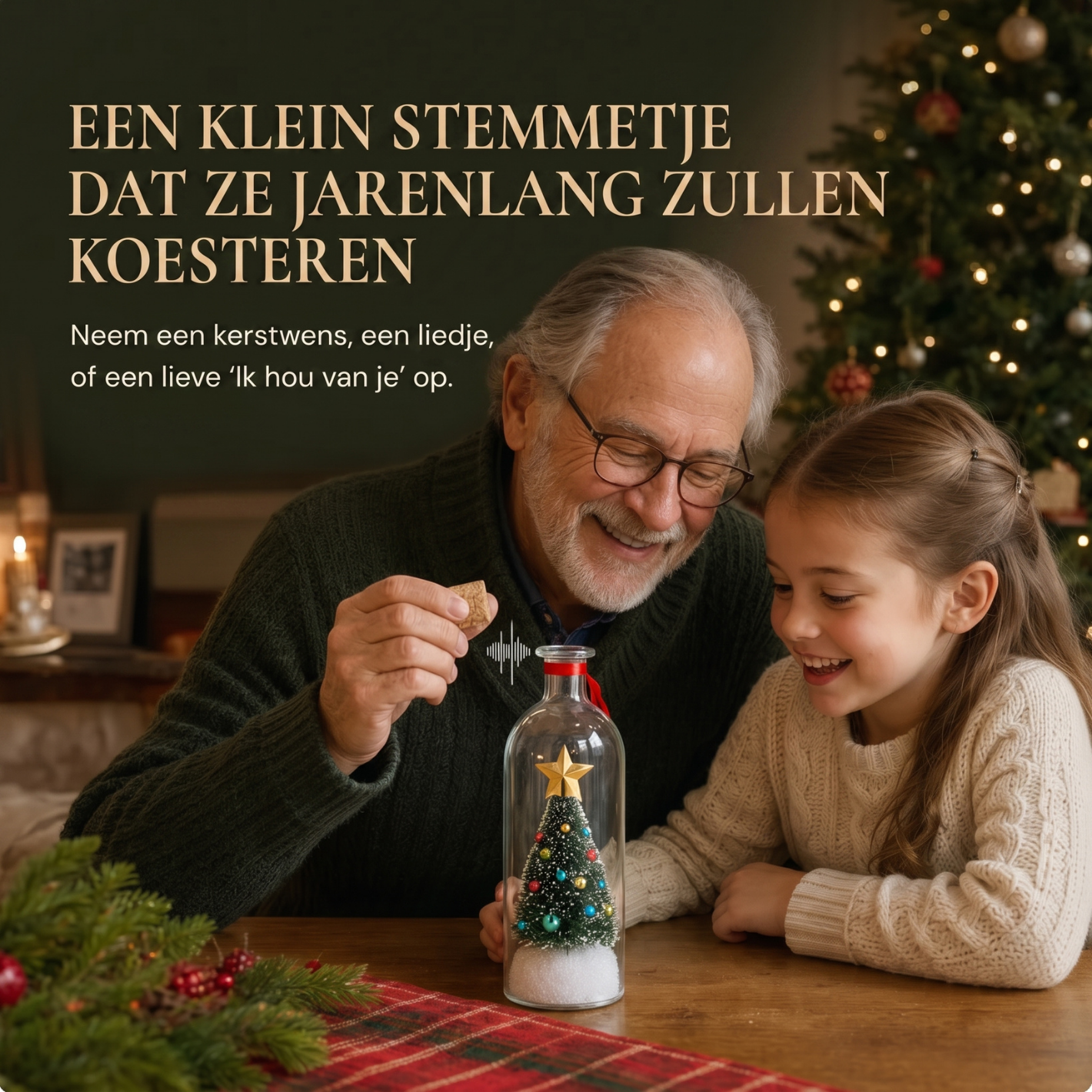 Delvra™ Kerstboom met Ingesproken Boodschap