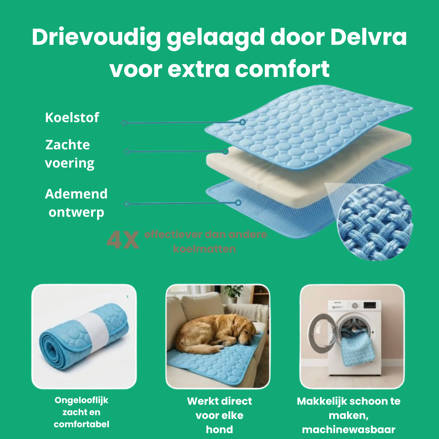 FrostPaw™ Zelfkoelende Hondenmat