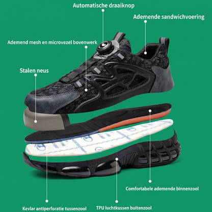 AeroStep™ Veiligheidsschoenen met Stalen Neus