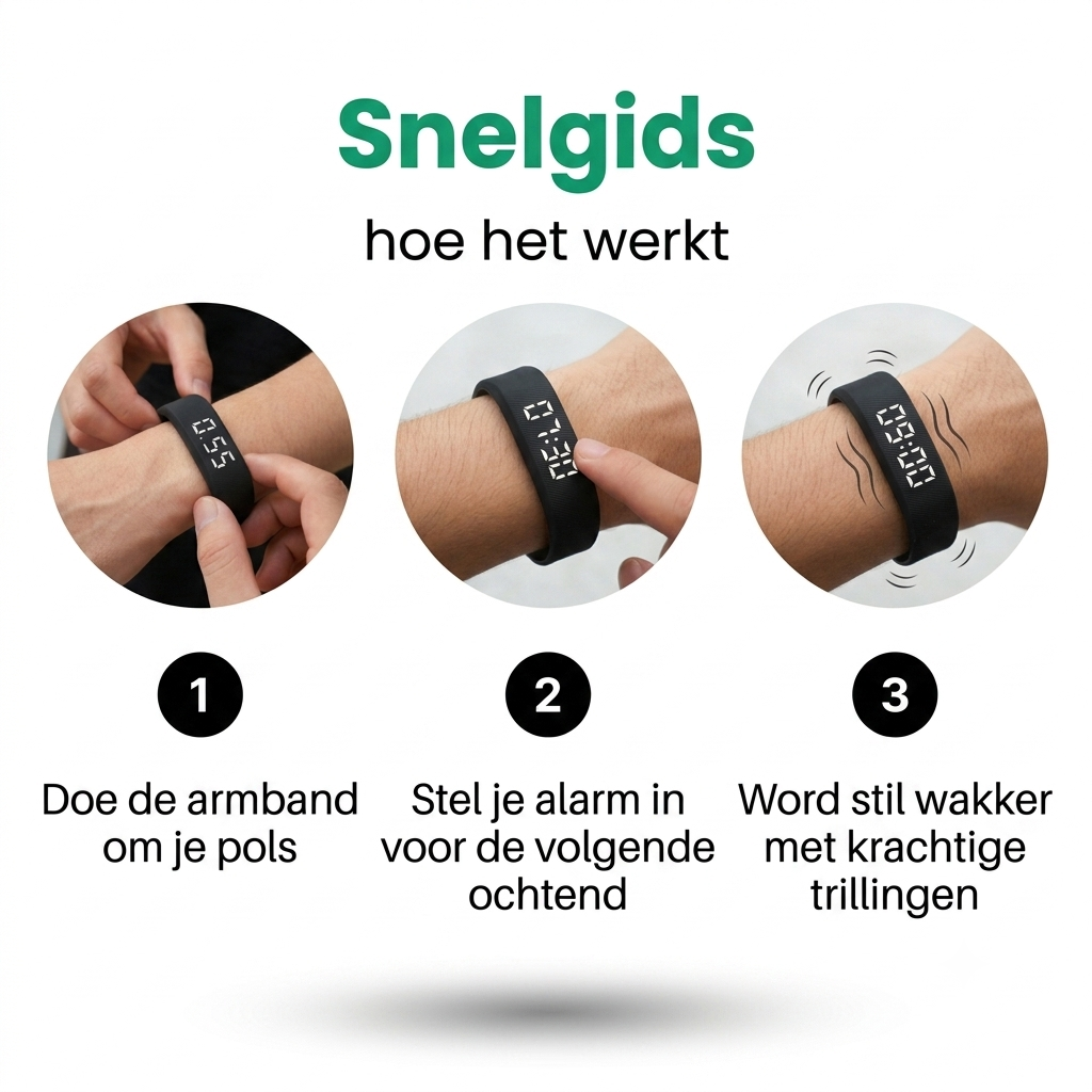 WakePulse™ Trillingswekker Horloge